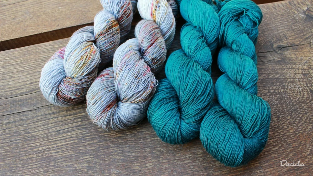 "Smaragdy"  Merino/hedvábí 2mm