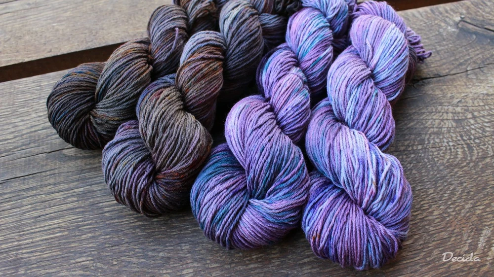 "Dark side" Merino/hedvábí 4mm 
