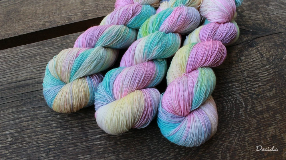 "Pastelková"  Merino/hedvábí 2mm