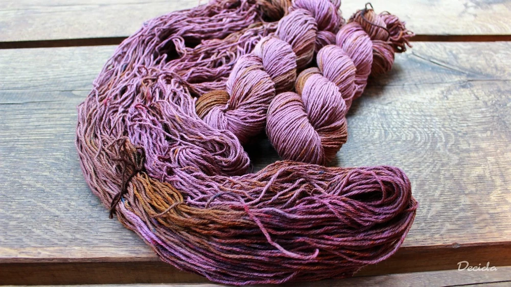 "Vine grapes" Merino/hedvábí 4mm 