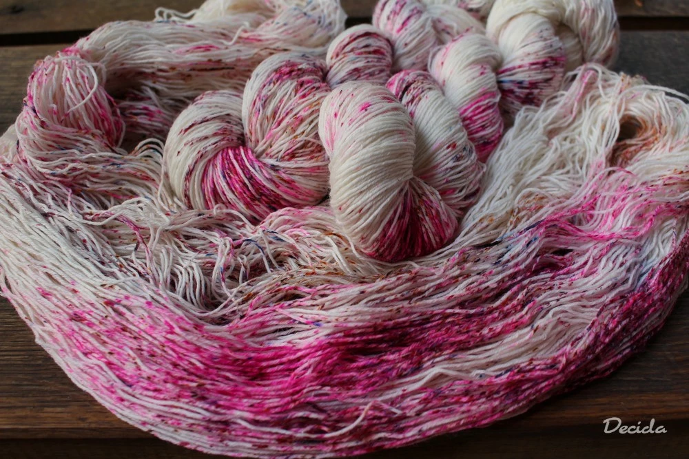 "Koření hot pink" extra MERINO se sw 3mm