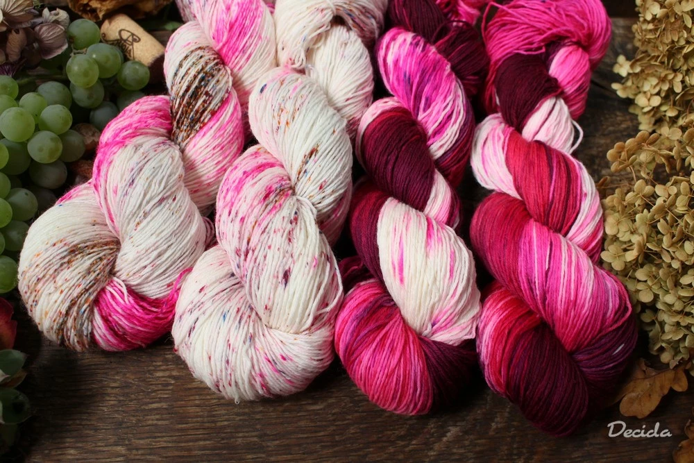 "Koření Hot pink" extra MERINO se sw 3mm