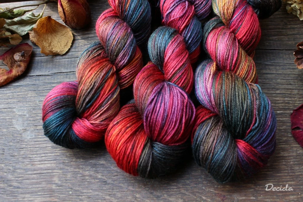 "Rozverná" - merino/hedvábí 50/50 