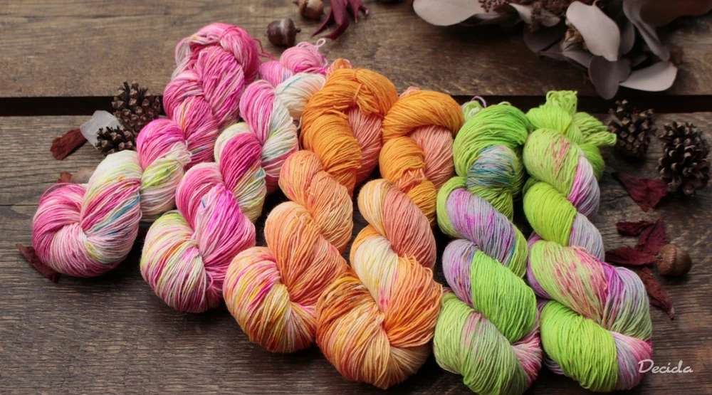 "Crazy orange" extra MERINO se sw 3mm