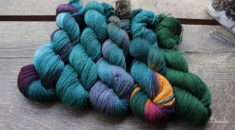 "Emerald blue" -  extra MERINO se sw 3mm