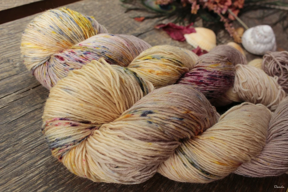 "Mučenka 1 - světlejší" -  extra MERINO se sw 3mm