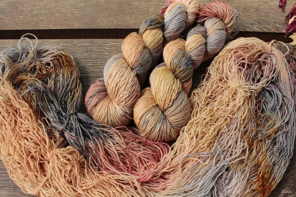 "Mučenka 2 - tmavší" -  extra MERINO se sw 3mm