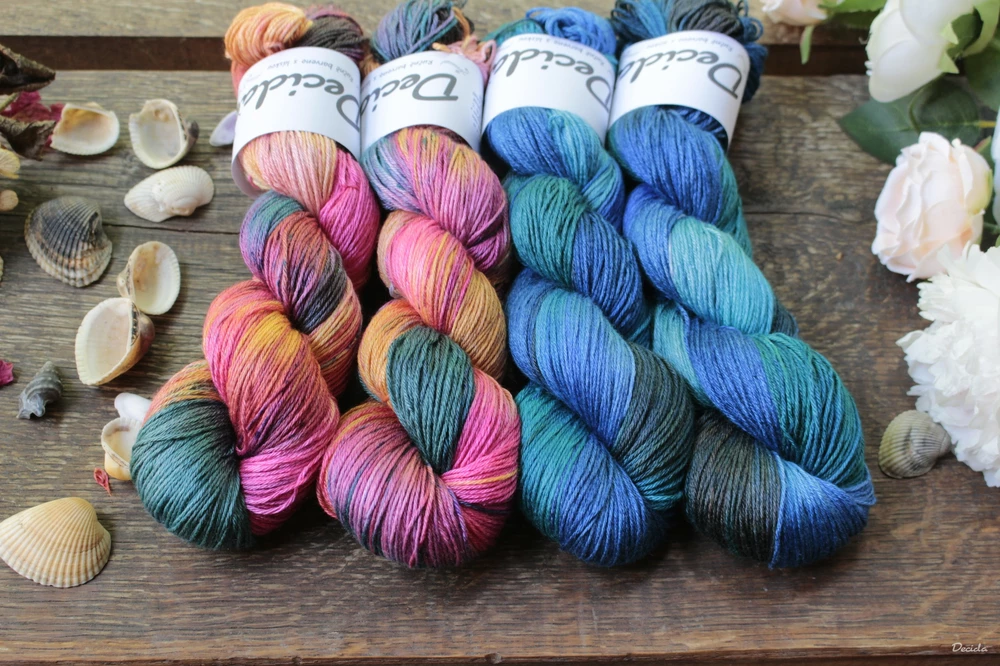 "El mar" merino/hedvábí 50/50
