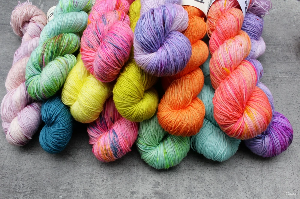 "Rose and apricot" -  extra MERINO se sw 3mm