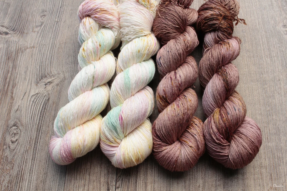 "Karamel s kořením" merino/hedvábí 2mm