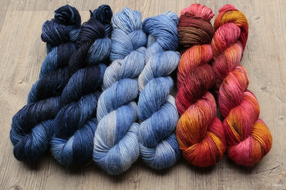 "Fire" 40%alpaka/40%merino/20%hedvábí