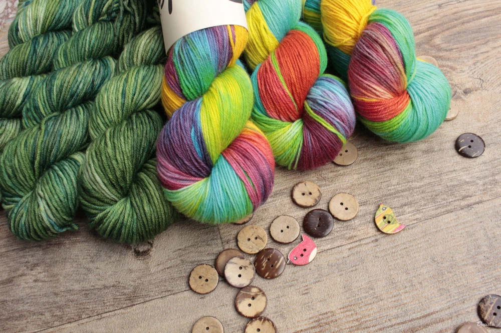 "Happy" - EXTRA Merino sw/polyamid 365m/100g