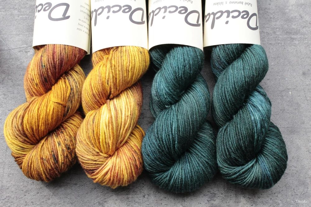 "Gold" Merino/hedvábí 4mm 