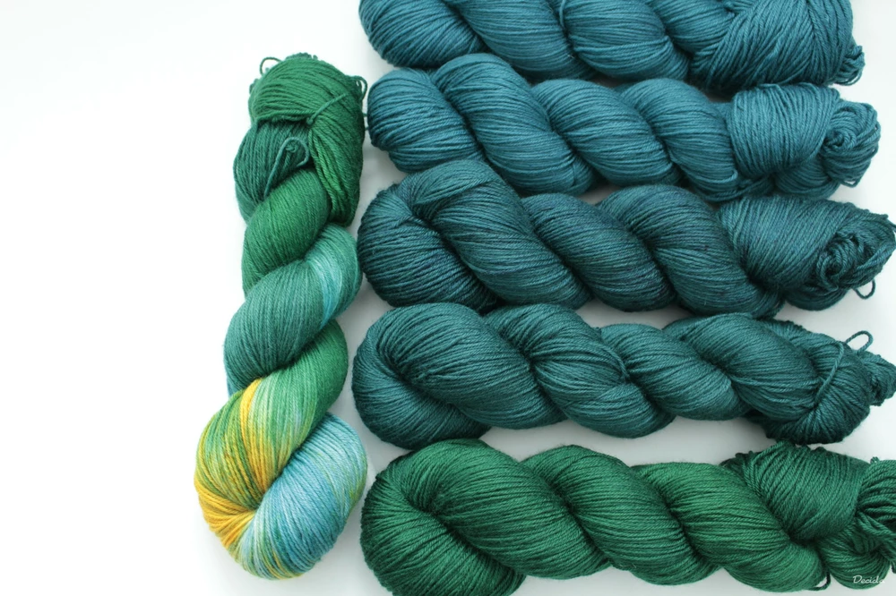 "Regen" - EXTRA Merino sw/polyamid 365m/100g