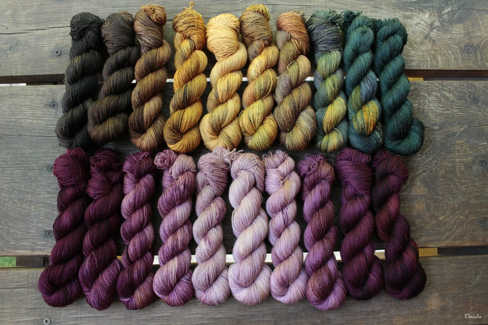 Fade set "Burgundy" -  extra MERINO se sw 3mm