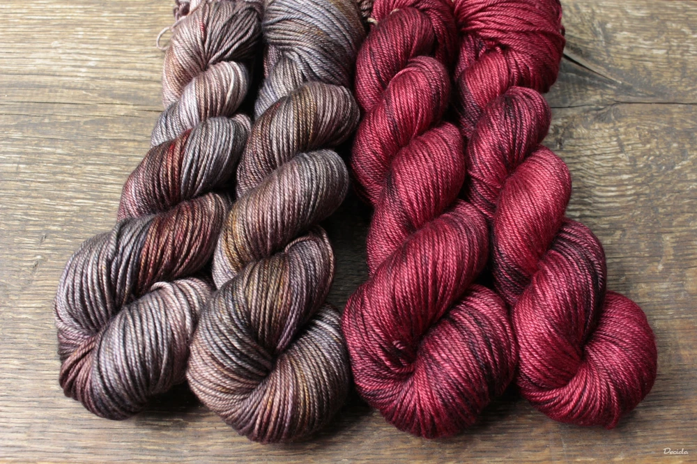 "Ripe Cherries" merino/hedvábí 50/50 212m