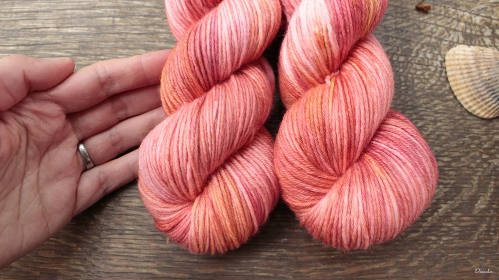 "Pink Parley" -  Merino sw/polyamid 270m/100g