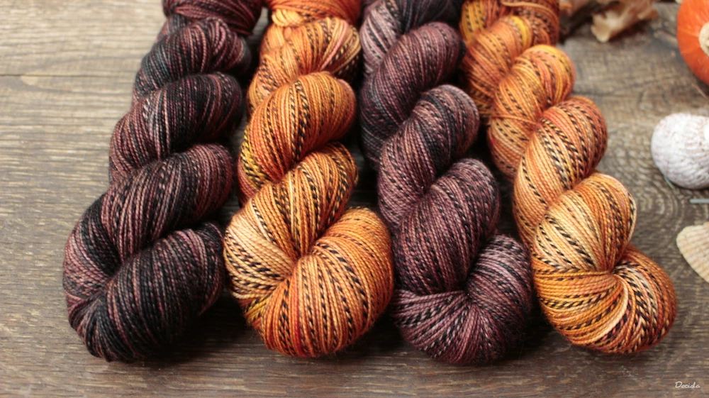 "Pumpkin" - ZEBRA Merino sw/nylon 365m/100g