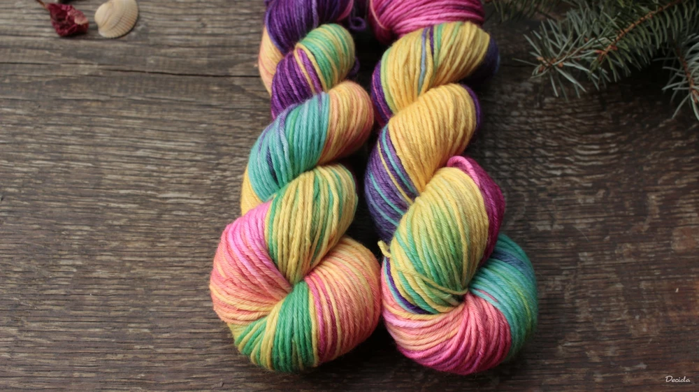 "Duha" - Merino sw/polyamid 4,5mm