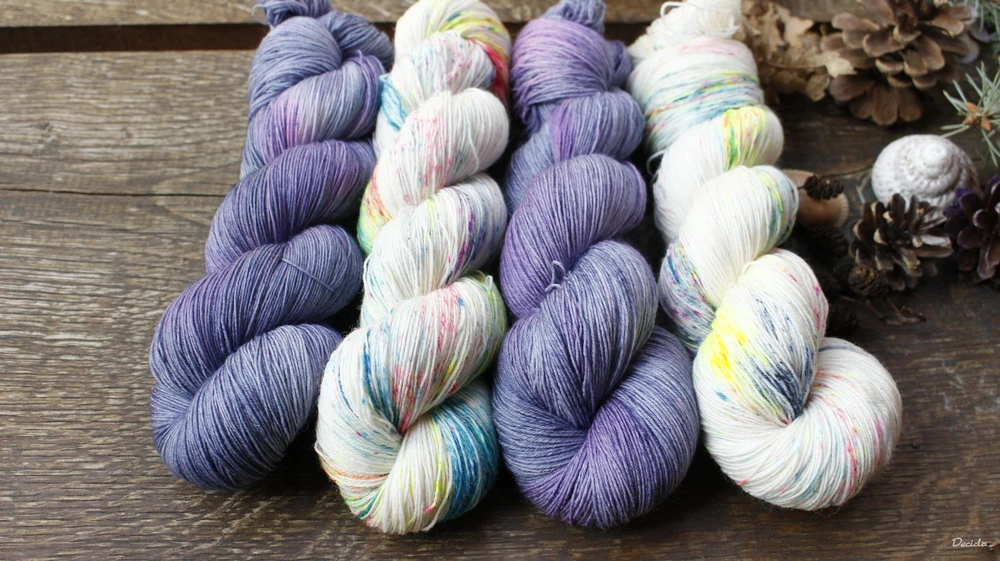 "Violet dream"  extra MERINO se sw 2mm (680m)