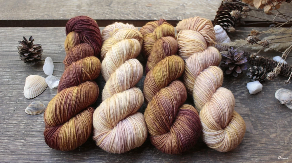 "Cinnamon bark" - EXTRA Merino sw/polyamid 365m/100g