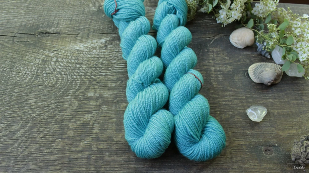 "Tyrkysová"- 50g - merino sw 366m/100g High Twist