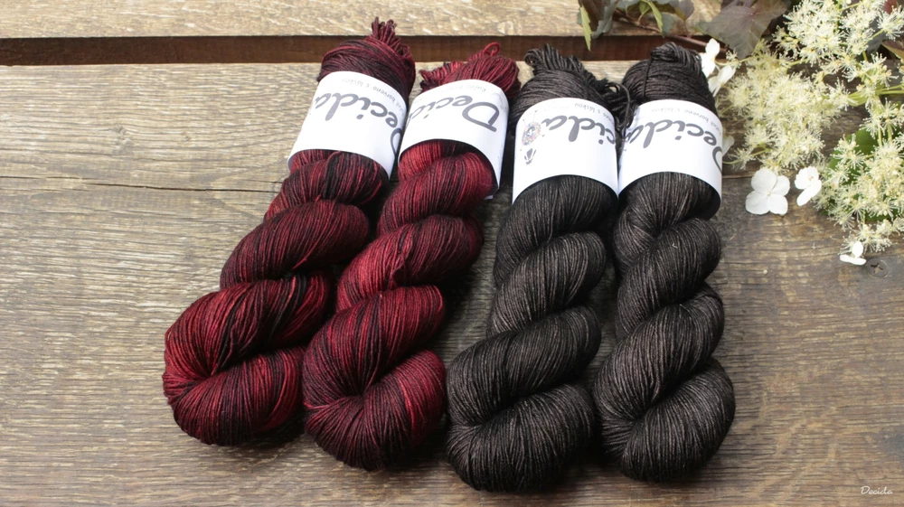 "Dark Chocolate" Merino/hedvábí 80/20 360m