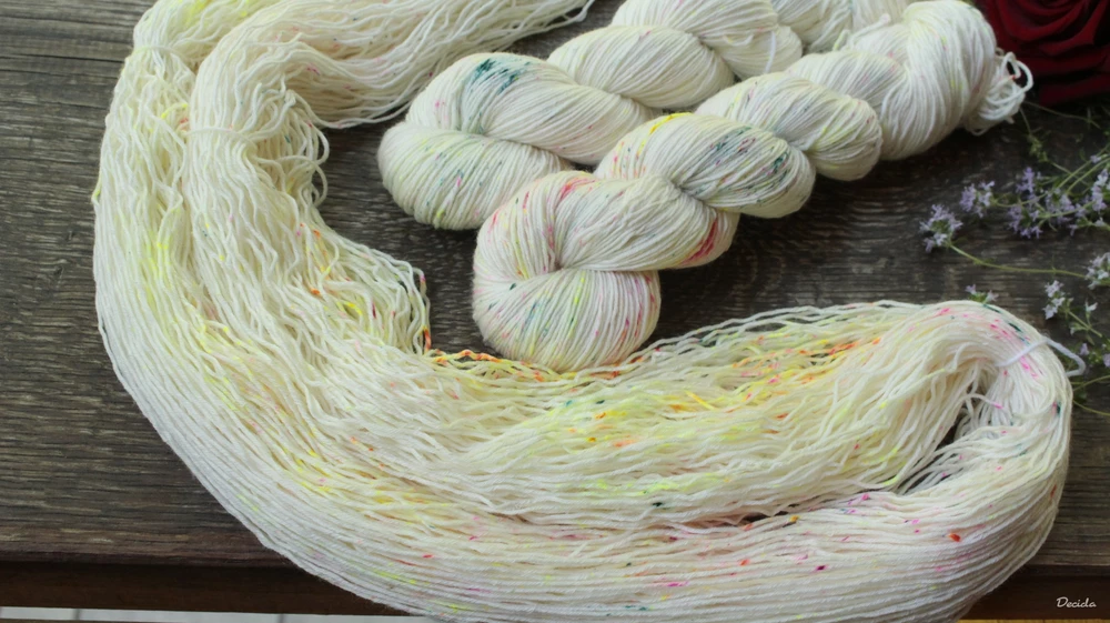 "Marshmallow"  Merino/hedvábí 80/20 360m