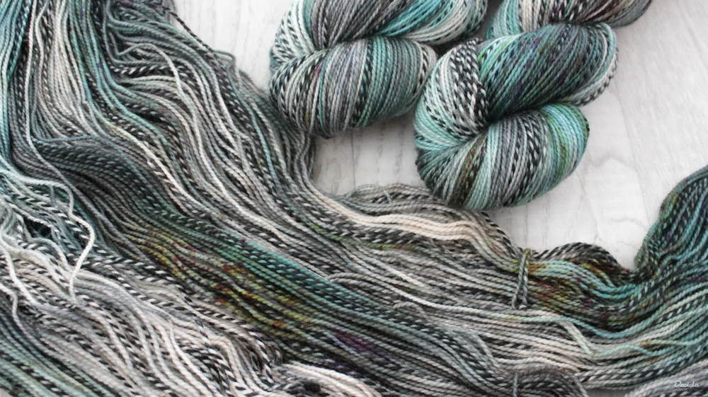 "Mint cocktail" - ZEBRA Merino sw/nylon 365m/100g