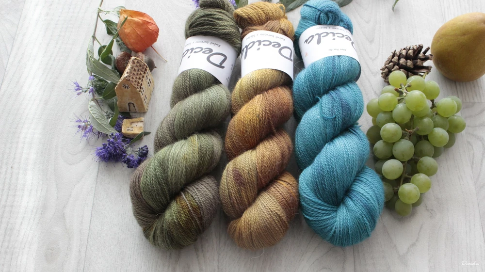 "Blue Pacific"- 50% merino/50% alpaka 500m