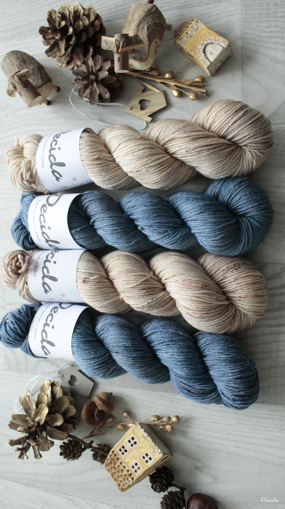 "Nubes" Merino/hedvábí 4mm 