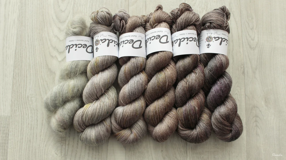 Fade set "Zlatý sen" 500g Merino/tencel 333m