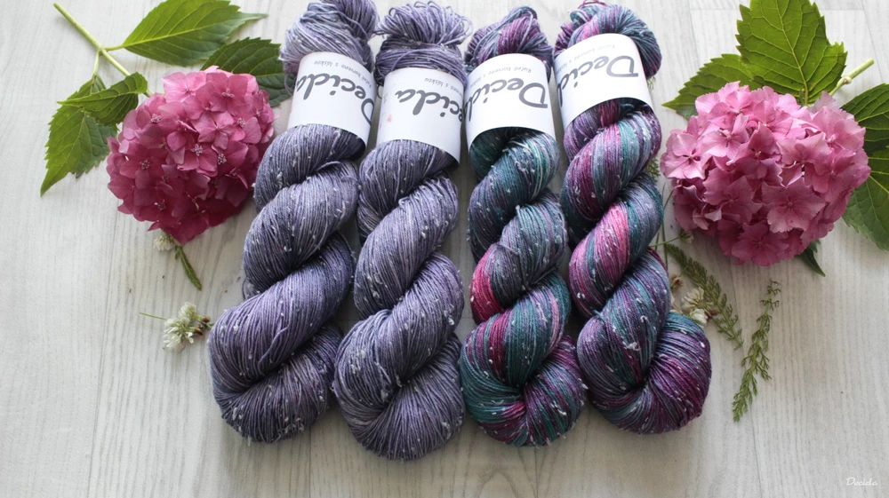 "Galaxie" - merino s nopky 400m