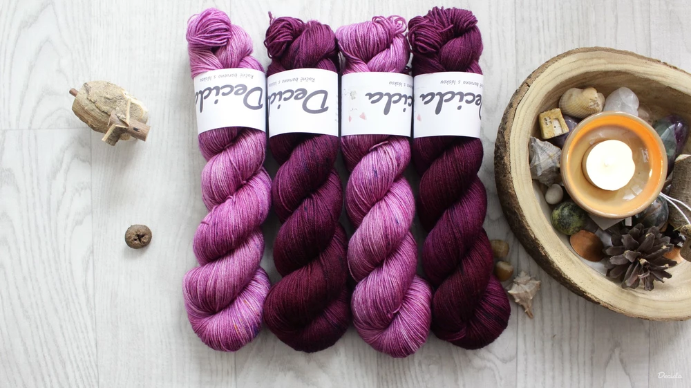 "Dark Burgundy"- merino sw 400m/100g
