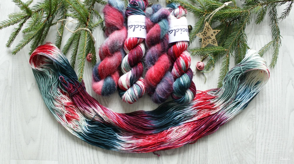 "Vánoční girlanda" - extra MERINO se sw 4mm