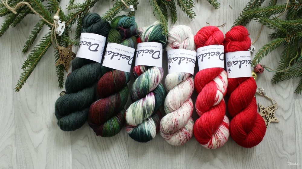 "Vánoční girlanda - EXTRA Merino sw/polyamid 365m/100g