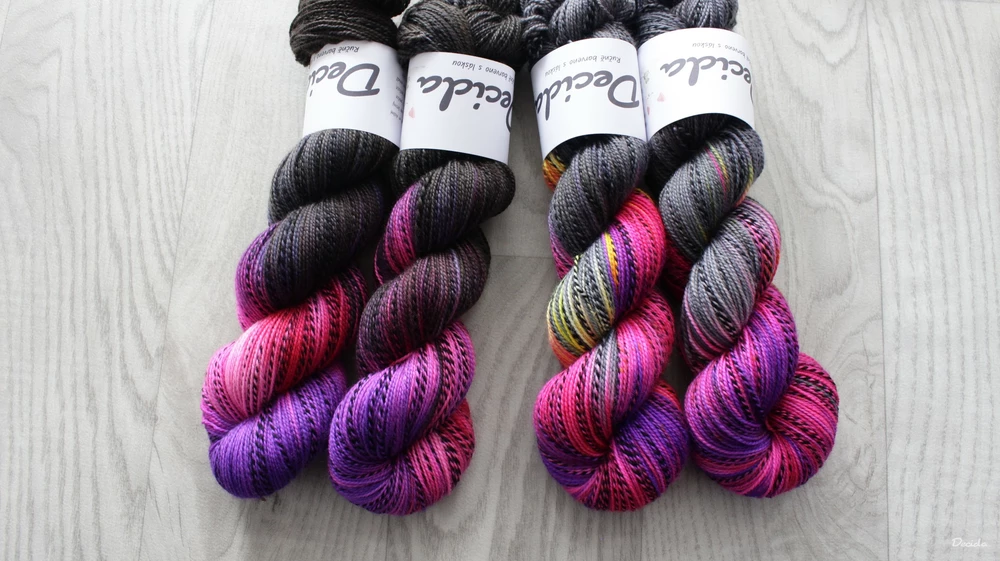 "Hot Extravagance" - ZEBRA Merino sw/nylon 400m/100g