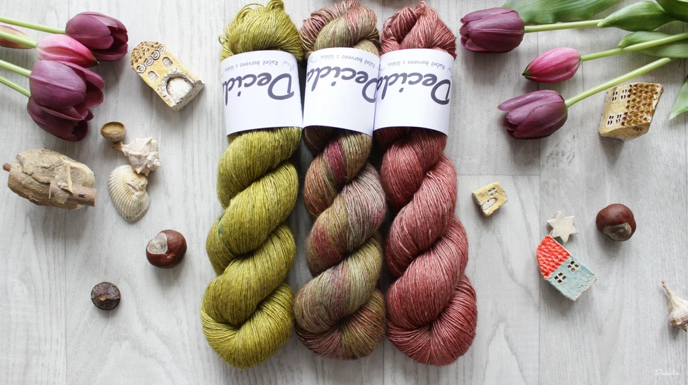 "Lost" 120g -  65%merino 20%hedvábí a 15% yak