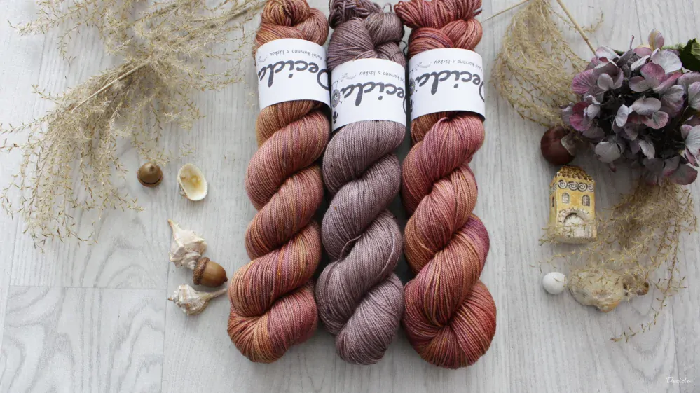 "Cihla k cihle" - 70%merino/10%kašmír/20%hedvábí 400m