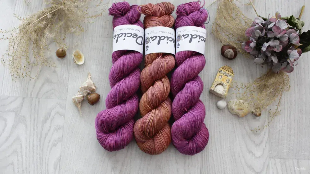 "Raspberry" - 70%merino/10%kašmír/20%hedvábí 400m