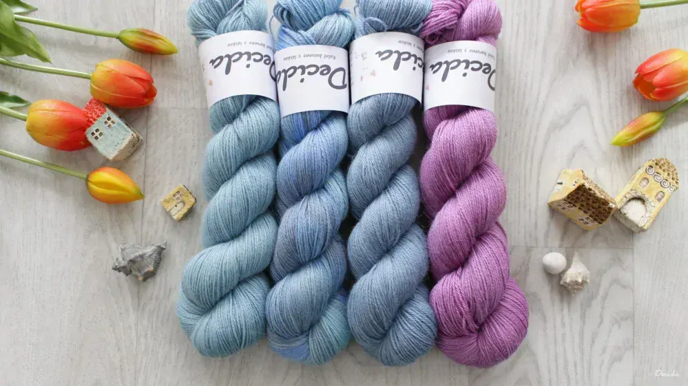 "Šumění moře" 70%alpaka/10%kašmír/20%hedvábí 400m