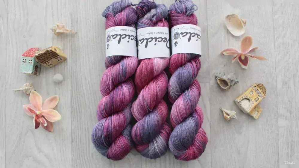 "Červánková" - merino sw/hedvábí 50/50 400m