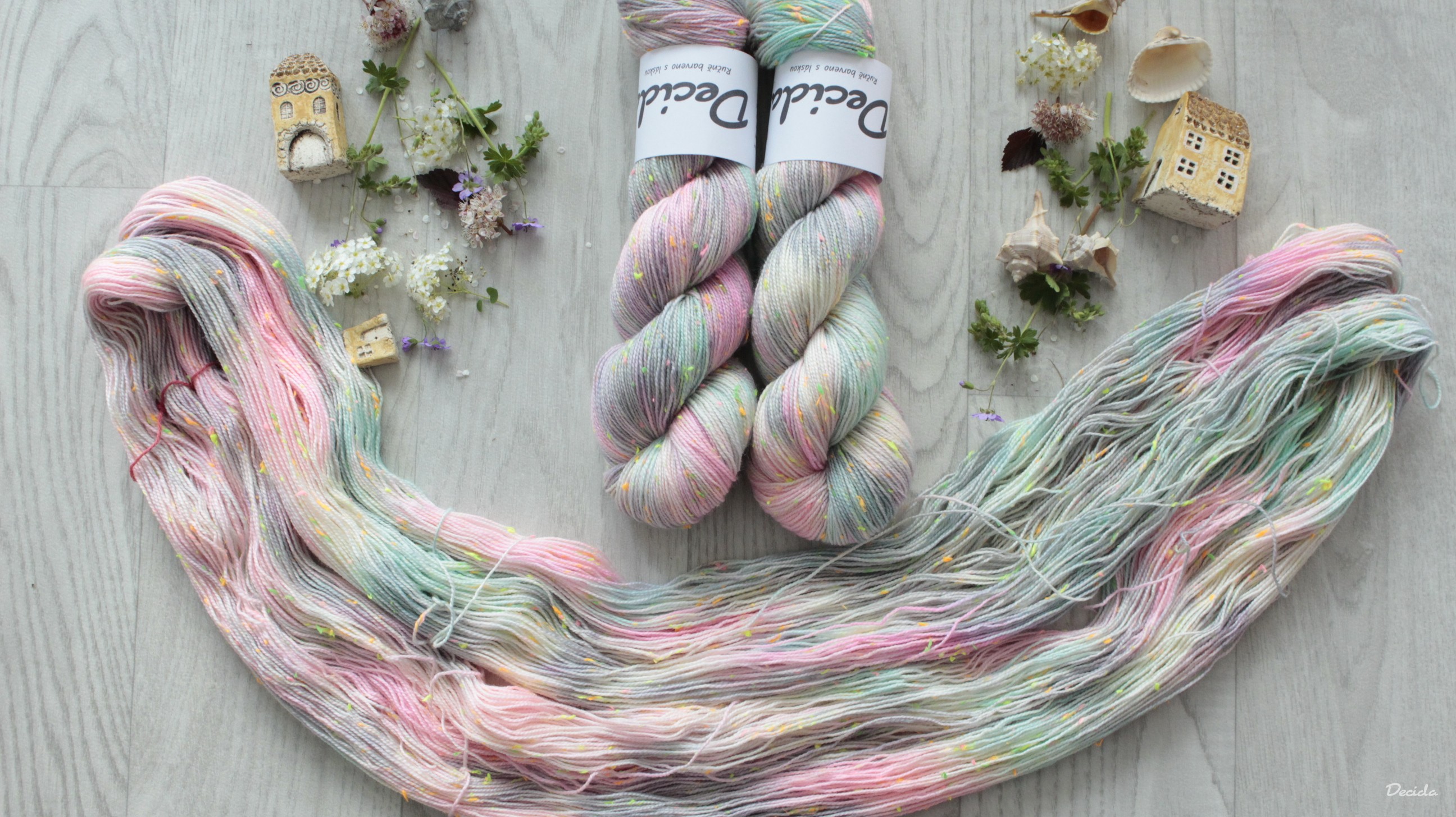 "Bubble" - merino a Donegal neps 400m