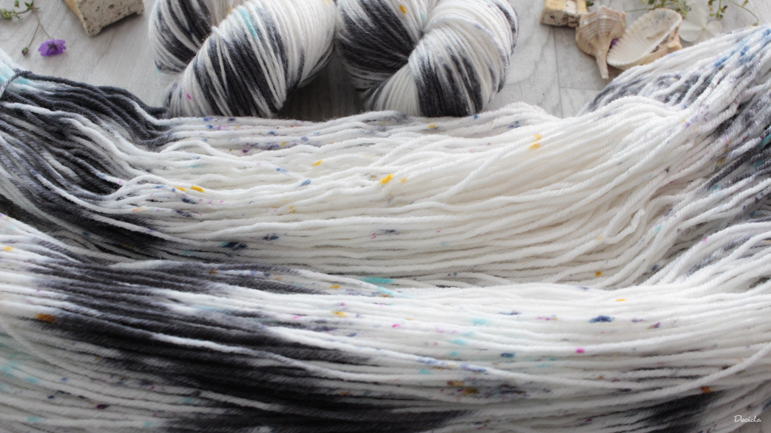 "Branco" - EXTRA Merino sw/polyamid 365m/100g