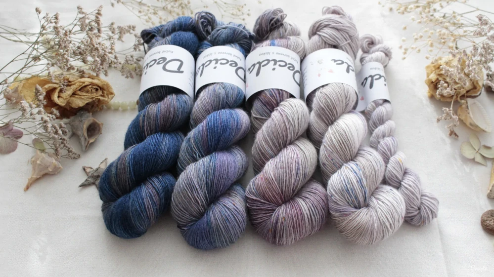 "Fade set 26" - 420g merino/hedvábí 70/30 400m