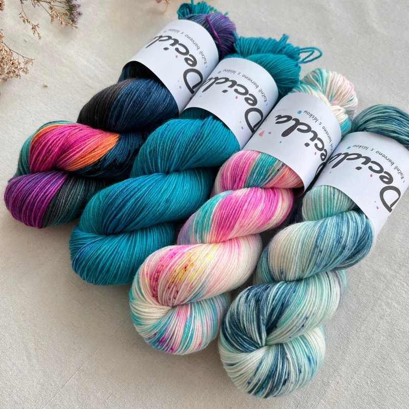 "Odlesky moře"  Super soft Merino sw/polyamid High Twist 400m/100g