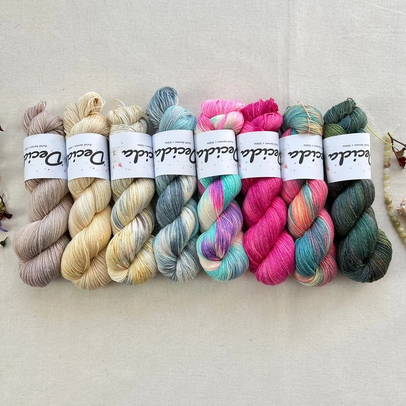 "Mireille" 60% merino 20% hedvábí 20% len 400m 