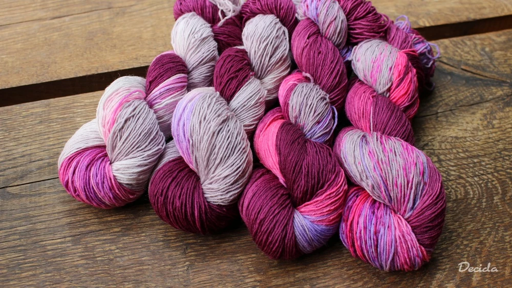 "Pink purple gray" extra MERINO se sw 3mm