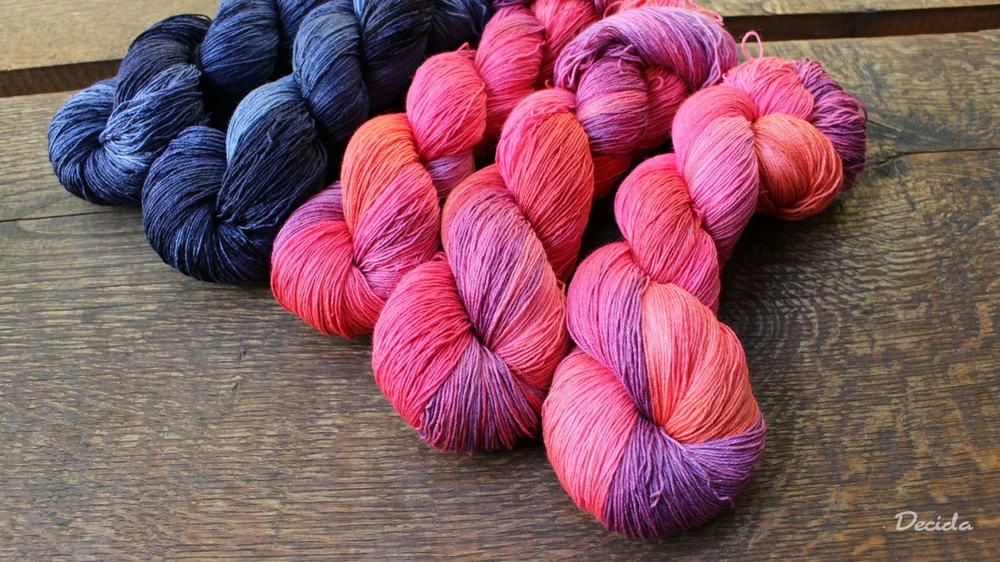 "Navy"  Merino/hedvábí 2mm