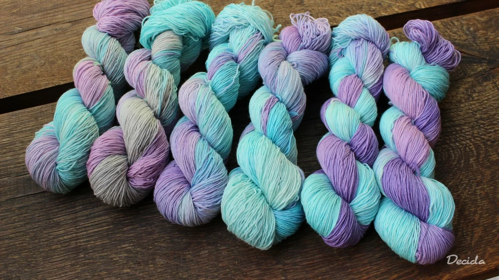 "Pomněnky - tmavší"  extra MERINO se sw 3mm